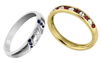 Wedding Rings with Gemstones