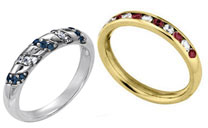 Wedding Rings with Gemstones