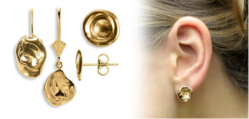 Gold Nugget Earrings