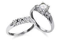 Engagement Rings with Matching Wedding Rings