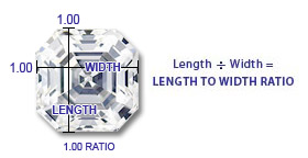 Asscher Shaped Diamonds