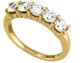 Tapered wedding diamond rings