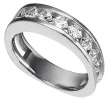 14K White Gold Princess Woman's Diamond Band (.33 ct. tw.)                                                                                                                                                                       