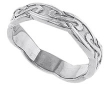 Platinum 4 mm Celtic Inspired Wedding Band