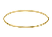 14K Yellow Gold Half Round Bangle Bracelet                                                                                                                                                                                       