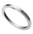 Palladium 1.6 mm Flat Edge Wedding Band                                                                                                                                                                                          