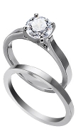 Palladium Cathedral Style Flat Edge Matched Set                                                                                                                                                                                  