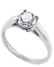 Platinum 3 mm Comfort Fit Cathedral Solitaire Engagement Ring                                                                                                                                                                    