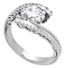 bypass diamond engagement ring