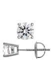 14K White Gold Round Diamond Stud Earrings (.25 ct. tw.)