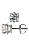 14K White Gold Round Diamond Stud Earrings (.75 ct. tw.)