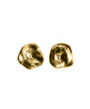 Medium 14K Yellow Gold Nugget Post Earrings (10-11 mm average diameter)